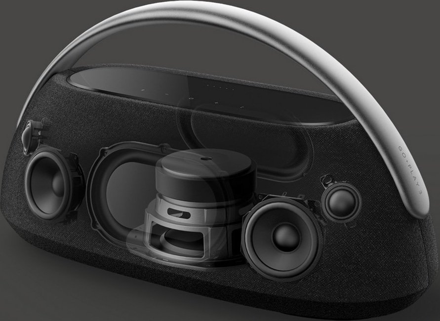 スピーカー・ウーファー Harman Kardon Go + Play 3 (Black) Акустика Harman-Kardon Go+Play 3 Black (HKGOPLAY3BLKEP